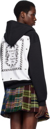 Chopova Lowena Black & White Emotional Napkin Hoodie