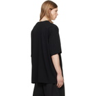 Casablanca Black Airspray Oversized Short Sleeve T‑shirt