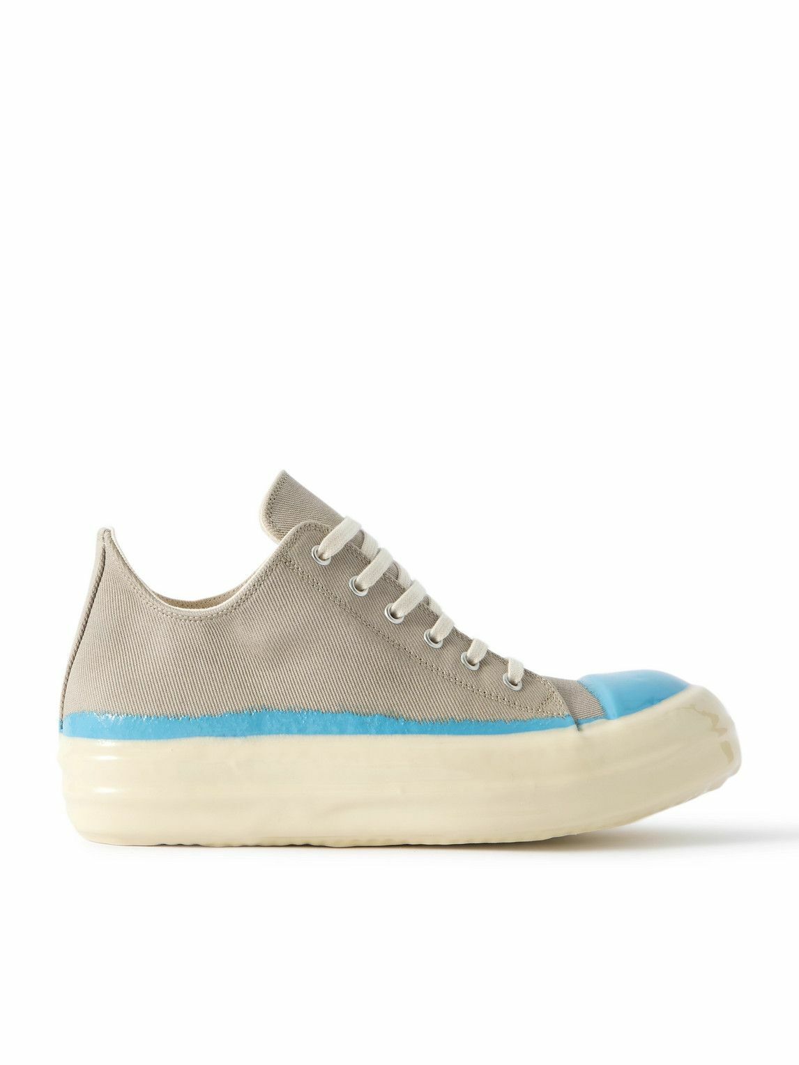 Rick Owens DRKSHDW Men's Moleskin Vintage Sneakers in Dust