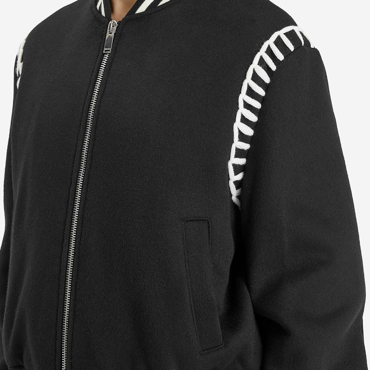 Alexander McQueen Men's Bomber Jacket in Black