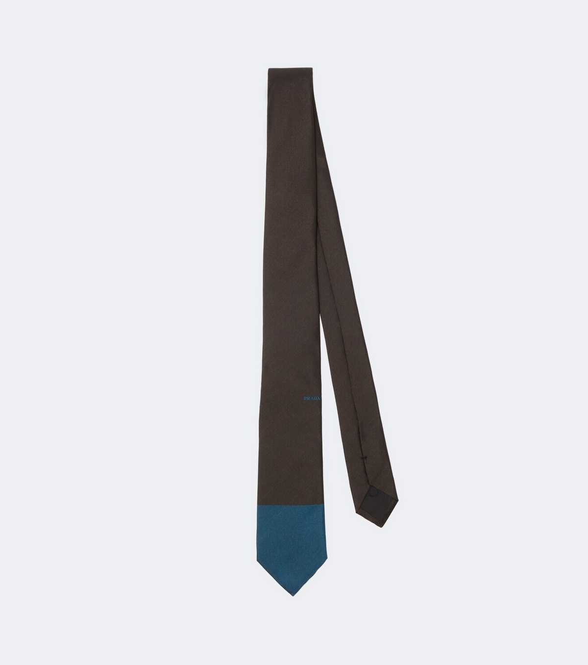 Prada Logo silk tie