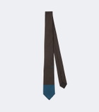 Prada Logo silk tie