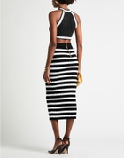 Balmain Womens Midi skirt in Black