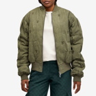 Daily Paper Women's Rasal Bomber Jacket in Army Green
