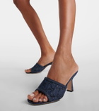 Gucci GG Crystal denim mules