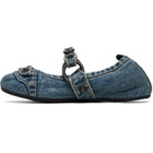 Balenciaga Blue City Ballerina Flats
