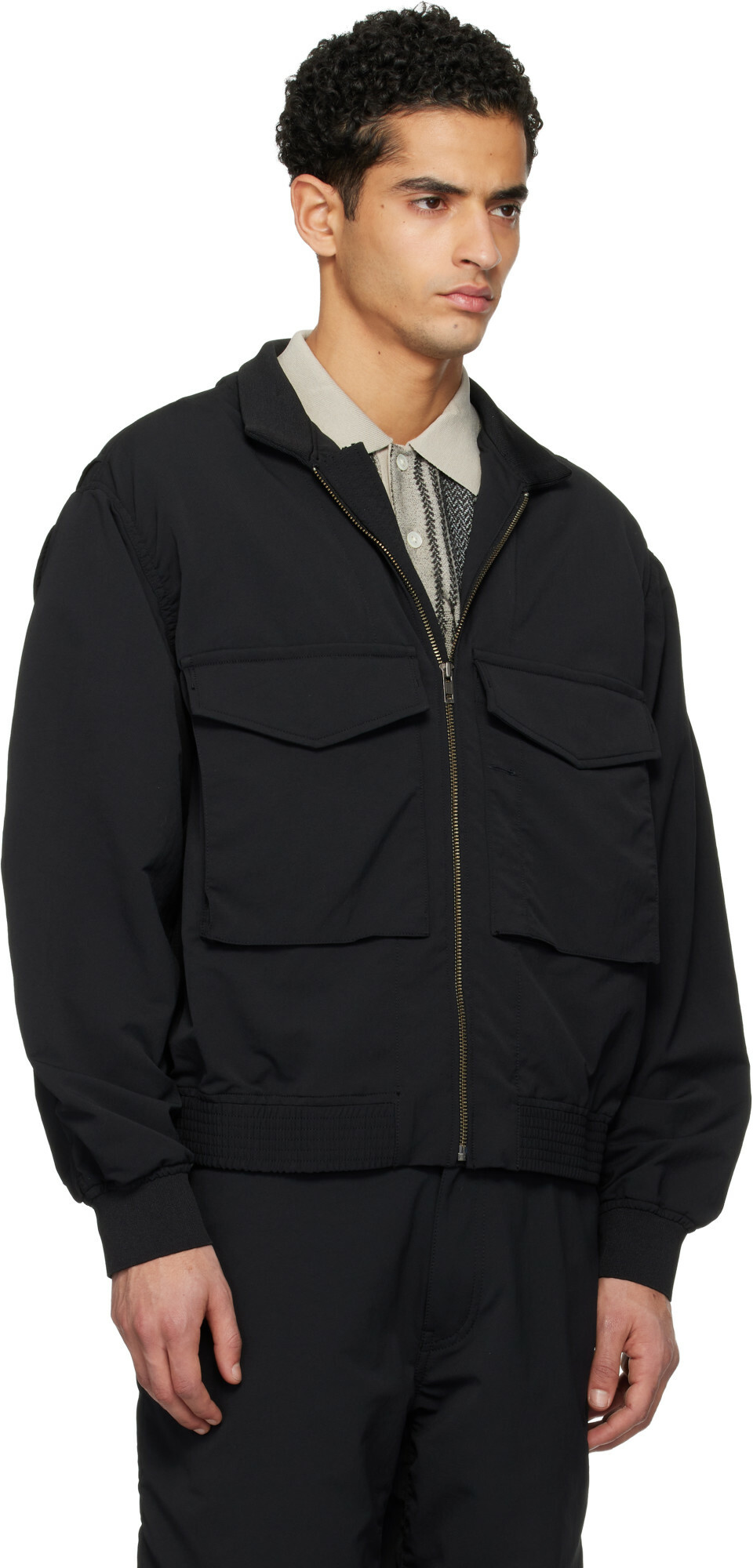 nanamica Black ALPHADRY Field Jacket