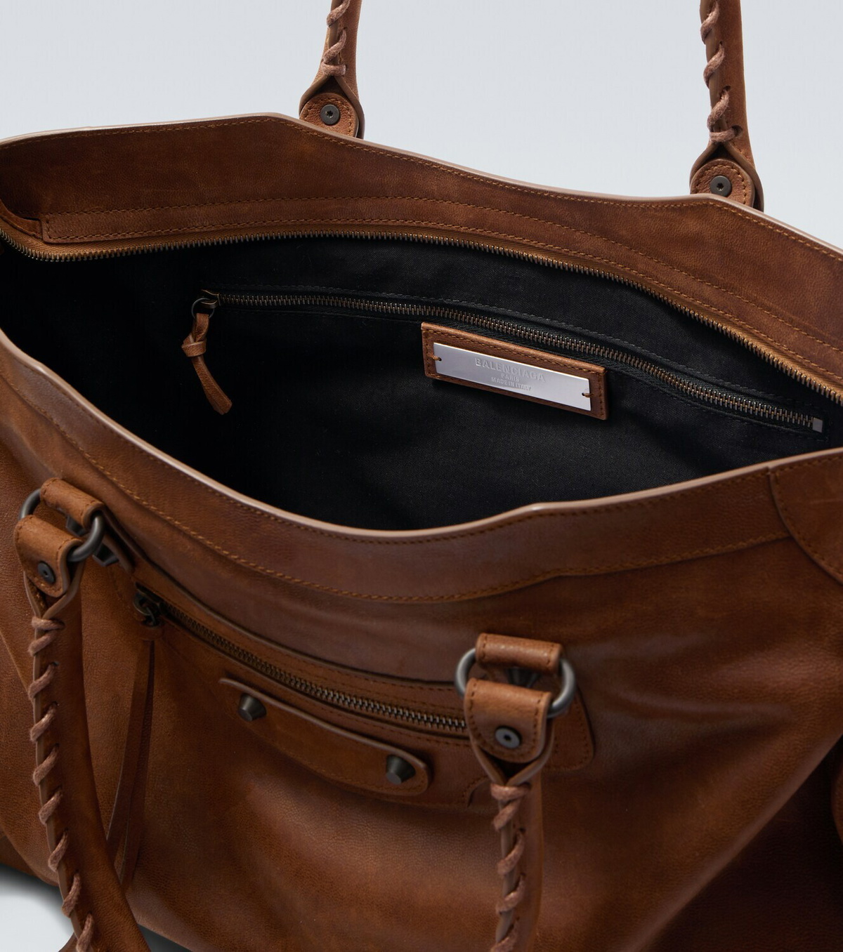 Balenciaga Le City Large leather top-handle bag