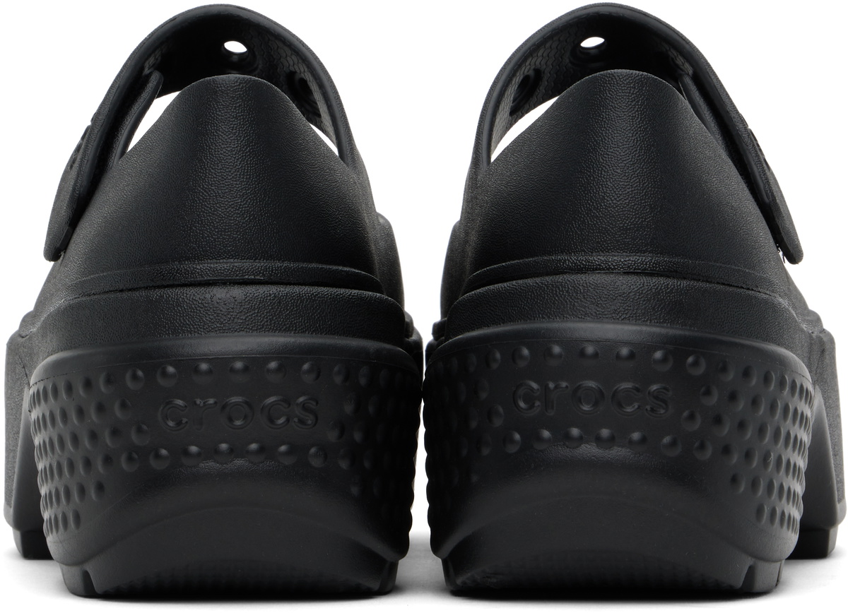 Crocs Black Stomp Mary Jane Slip-On Loafers Crocs Crocs Black Stomp Mary Jane Slip-On Loafers Crocs