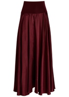 Esse Studios Illi Silk Maxi Skirt Burgundy