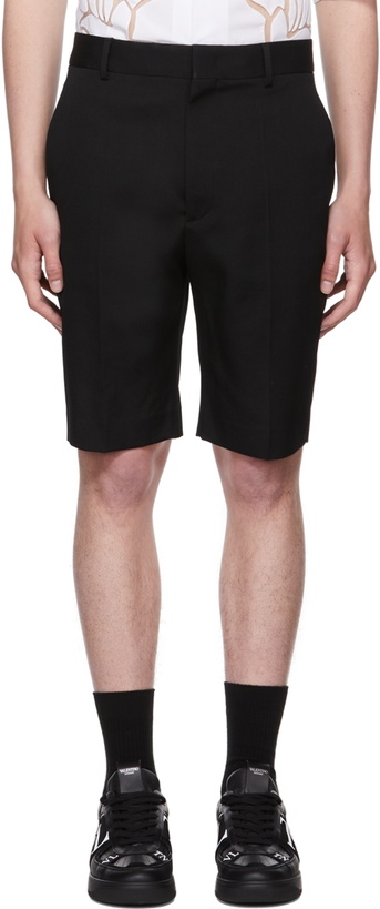 Photo: Valentino Black Wool Shorts