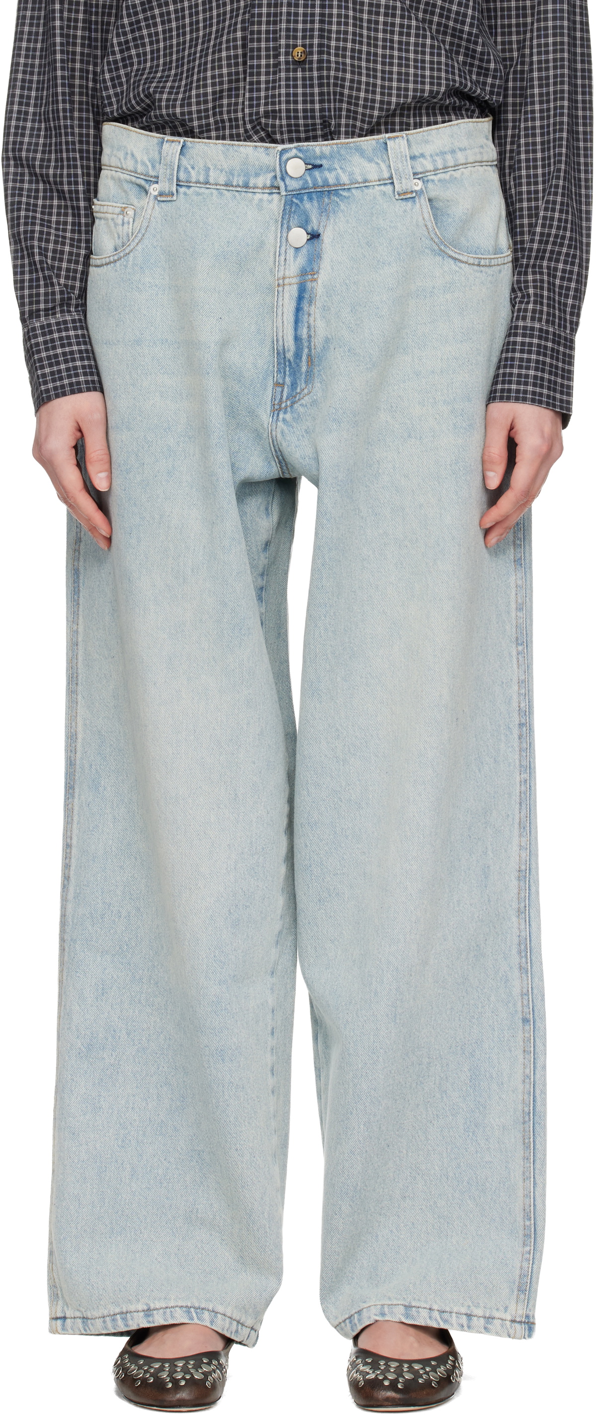 Gimaguas Blue Baggy Jeans