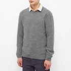 Country Of Origin Men's Ribbed Crew Knit in Grey Mix