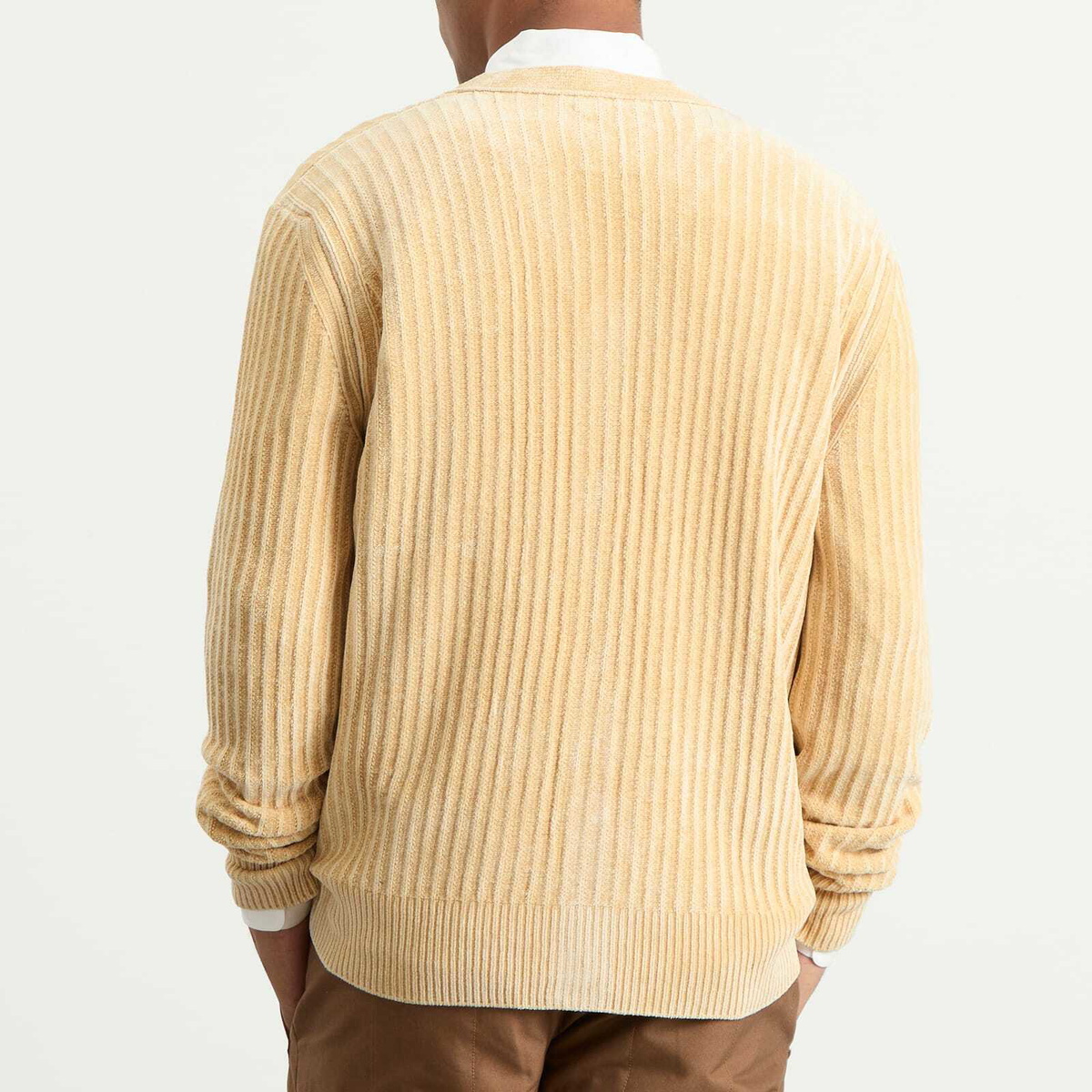 Ranra Men's Geode Cardigan in Putty