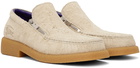 Burberry Beige Suede Chance Loafers