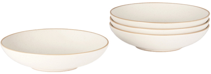 Lineage Ceramics White Salad Bowl, 4 pcs