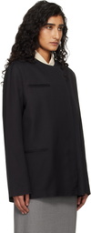 Loulou de Saison Black Bono Asymmetric Blazer
