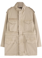 Helmut Lang Field Stretch-cotton Jacket Sand