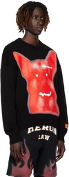 Heron Preston Black 'Beware Of Dog' Sweater