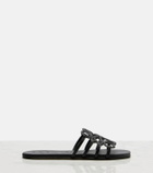 Loewe Anagram leather slides
