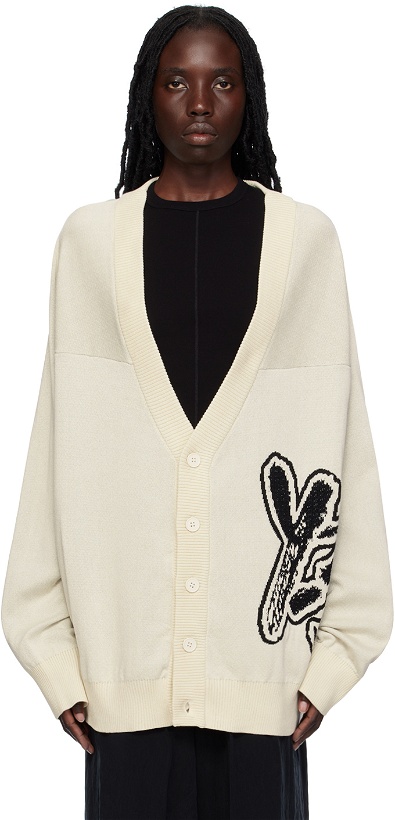 Photo: Y-3 Off-White Button Cardigan