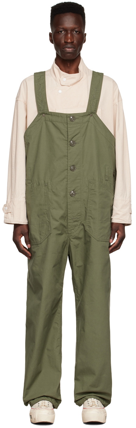 Engineered Garments Green Cotton Overalls Engineered Garments