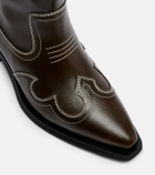 Ganni Embroidered cowboy boots