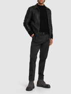GIORGIO BRATO - Vegetal Leather Zip Jacket