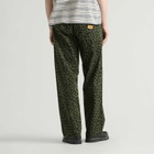 Service Works Men's Patterned Easy Chef Pants in Green Leopard