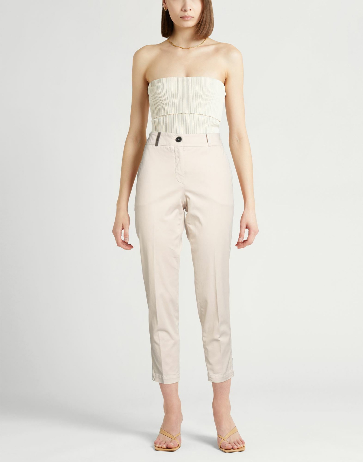 Peserico Womens Pants Ivory