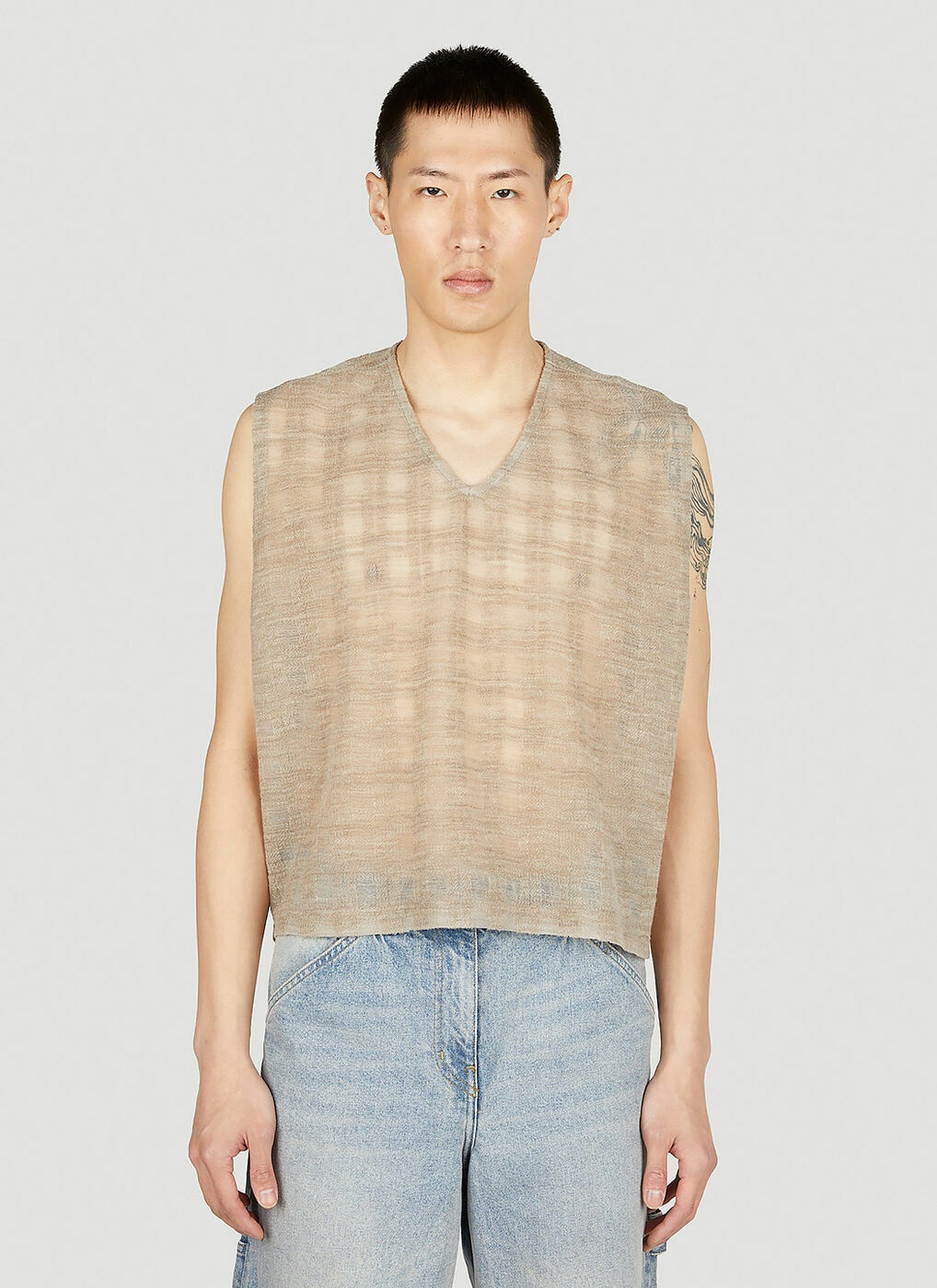 Our Legacy - Double Lock Vest in Beige Our Legacy