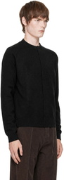 AMOMENTO Black Rounded Sleeve Cardigan