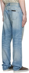 Essentials Blue Faded Jeans