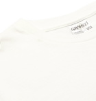 Gramicci - One Point Logo-Embroidered Mélange Cotton-Jersey T-Shirt - White