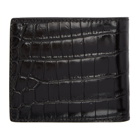 Versace Black Croc Medusa Wallet
