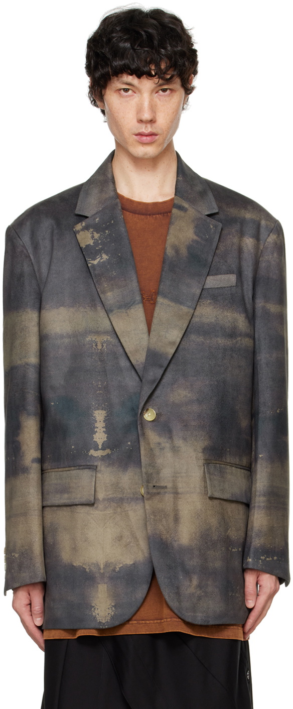 Feng Chen Wang Green Peached Blazer