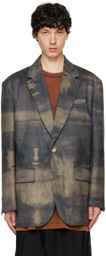Feng Chen Wang Green Peached Blazer