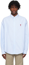 AMI Alexandre Mattiussi Blue Ami De Cœur Shirt