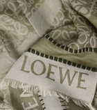 Loewe Anagram cotton jacquard scarf