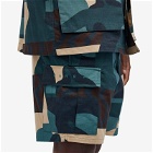 By Parra Men's Distorted Camo Shorts in Green