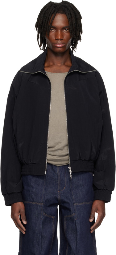 Photo: CMMAWEAR Navy Funnel-Neck Jacket