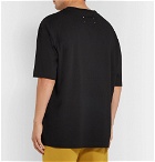 Maison Margiela - Oversized Printed Cotton-Jersey T-Shirt - Black