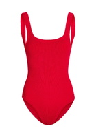Hunza G Coverage Square-neck Crinkle Swimsuit - Red - One Size