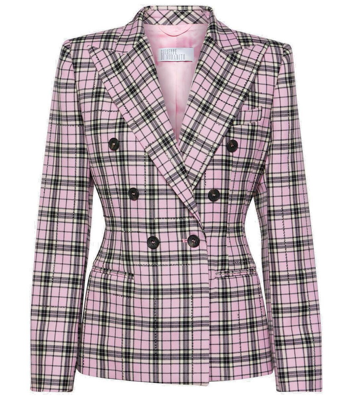 Photo: Giuseppe di Morabito Checked wool blazer