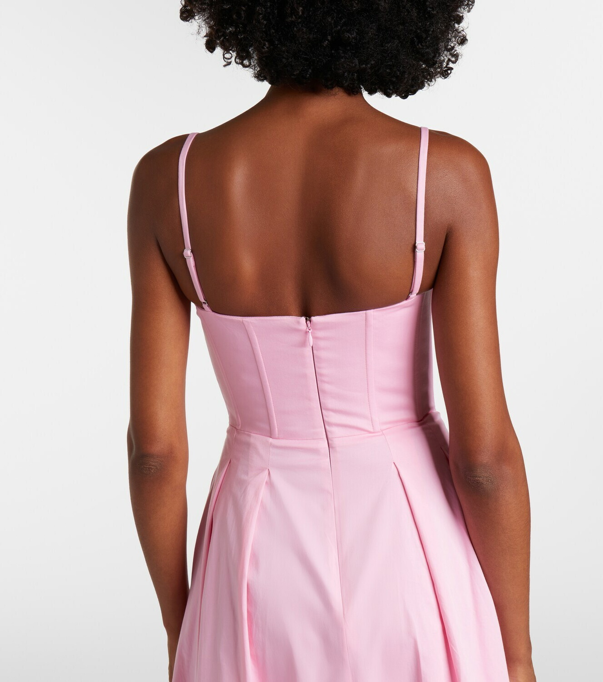 Rebecca Vallance Montreux cotton-blend bustier dress