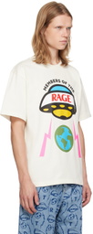Members of the Rage White Printed Hero Logo T-shirt