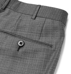 Ermenegildo Zegna - Slim-Fit Checked Wool Trousers - Men - Gray