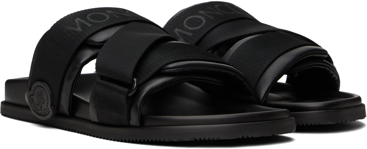 Moncler Black Mon Summer Sandals
