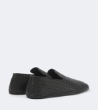 Bottega Veneta Palazzo Intrecciato leather slip-on shoes