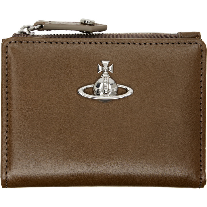 Photo: Vivienne Westwood Brown Slim Flap Card Holder